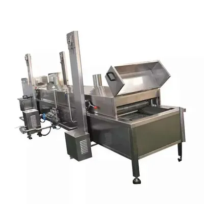 Frying Processing Plant Plantain Chips Making Machine and  Snacks Food Potato Fryer Plantain Chips Frying Machine